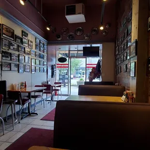 the interior of the restaurant