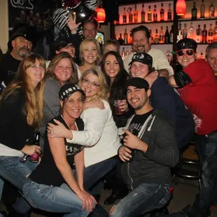 a group of people posing for a picture