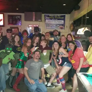 a group of people posing for a picture