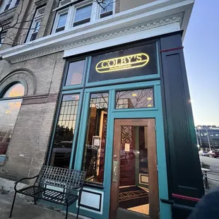 Located in a beautiful building on the corner downtown historic district