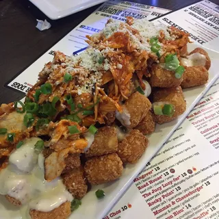 Buffalo Chicken Tot-Chos