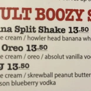 Boozy dessert