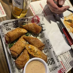 Buffalo Chicken Eggrolls