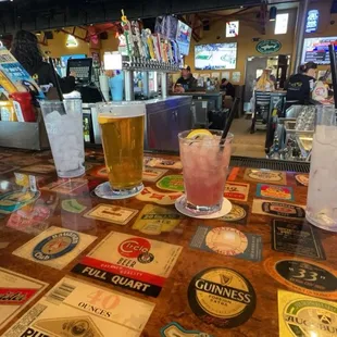 Papago Orange Blossom Beer and Velvet Sunset (both were delicious).