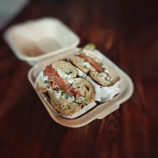 Classic lox on everything