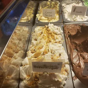 Butter finger and caramel sea salt