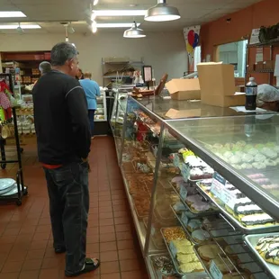 Customers at the counter.