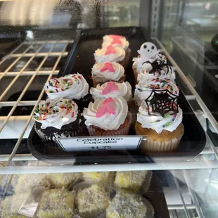 a variety of cupcakes