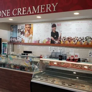 Lots of choices from Ice Cream, Shakes, Sorbets, Yogurts, "Lite" flavors, Ice Cream Cakes, &amp; Ice Cream cup cakes.