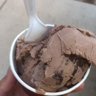 Chocolate with Double Chocolate Shavings. (Not so much on the double)