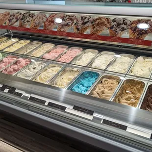 a variety of ice creams