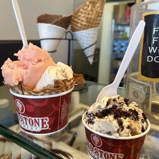 Mango Sorbet and Cookie Dough &amp; Cake Batter Batter Batter