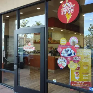 the front of a store