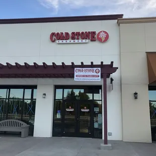Front of store
