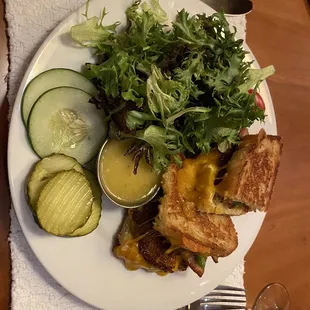 Fried green tomatoes grilled cheese