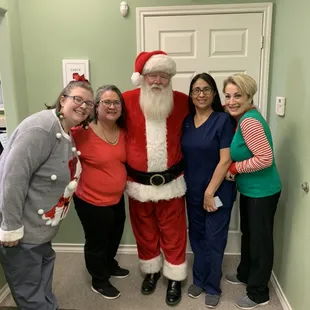 Santa visits our staff!!
