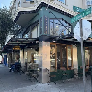 the outside of the building