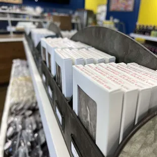 a variety of items on display