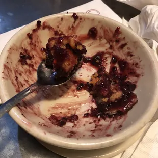 Ohhhhh the blackberry cobbler!!!!