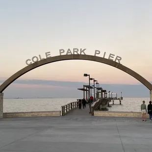 Sunset vibes at Cole Park Pier.