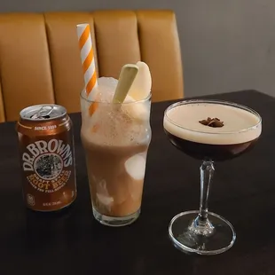 Root Beer Float and Espresso Martini