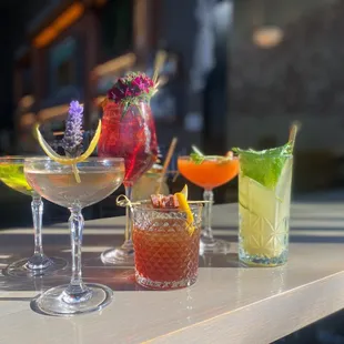 Some of our craft cocktails.