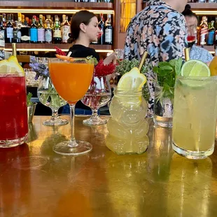 A selection of cocktails