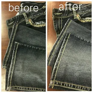 Hem with Original finish typically $14-$16.