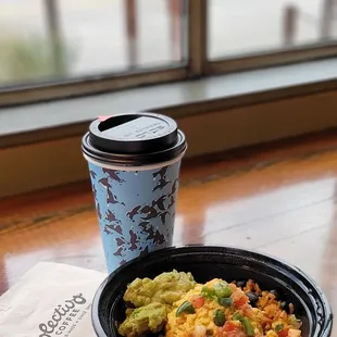 Baja Breakfast and a cup of Joe