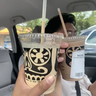 Cold Brew (left) &amp; Mocha Shakes