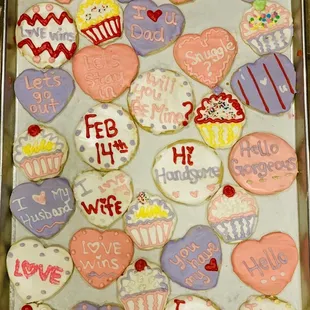 Valentine Iced Sugar Cookies