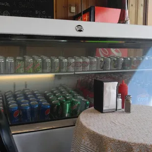 Has to be the same drink case from the 70s. Still serving Crush!