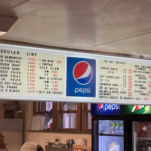 menus and prices