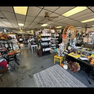 The interior of the store