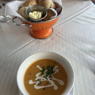 Truffle infused lobster bisque