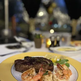 steak and shrimp