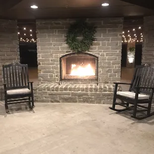 Stay warm by the fire