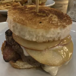 the apple bacon &amp; brie burger