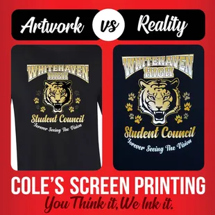 Can you tell the difference between the proof &amp; reality? We focus on quality in all we do so our shirts match the proof every time!