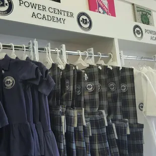 We supply school uniforms for Power Center Academy. White button-down Oxford shirts, polos, polo dresses, jumpers