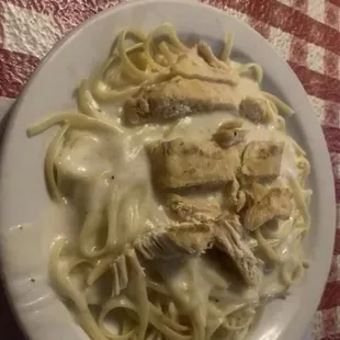 Chicken Alfredo which was disgusting