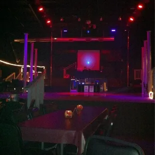 Dance floor, DJ booth, &amp; shadow box