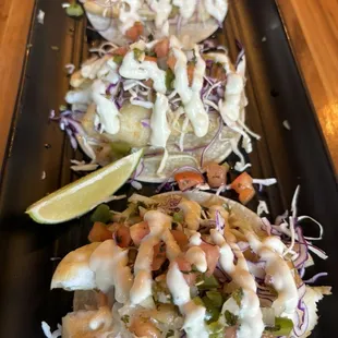 Halibut tacos