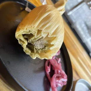 Chili Verde Tamale