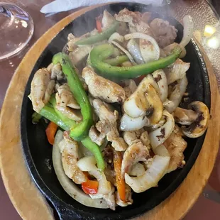 Chicken fajitas