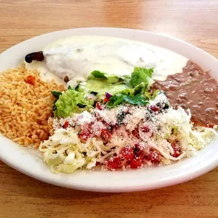 Cheese Enchilada &amp; Chile Relleno combination