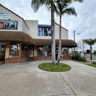 the front of the restaurant