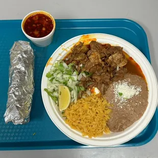 Beef birria plate o soup