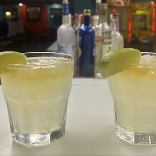 Shareable margaritas! 1 margarita split in two