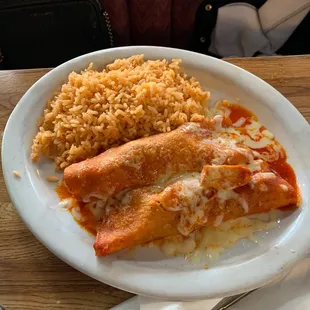 Chicken enchiladas